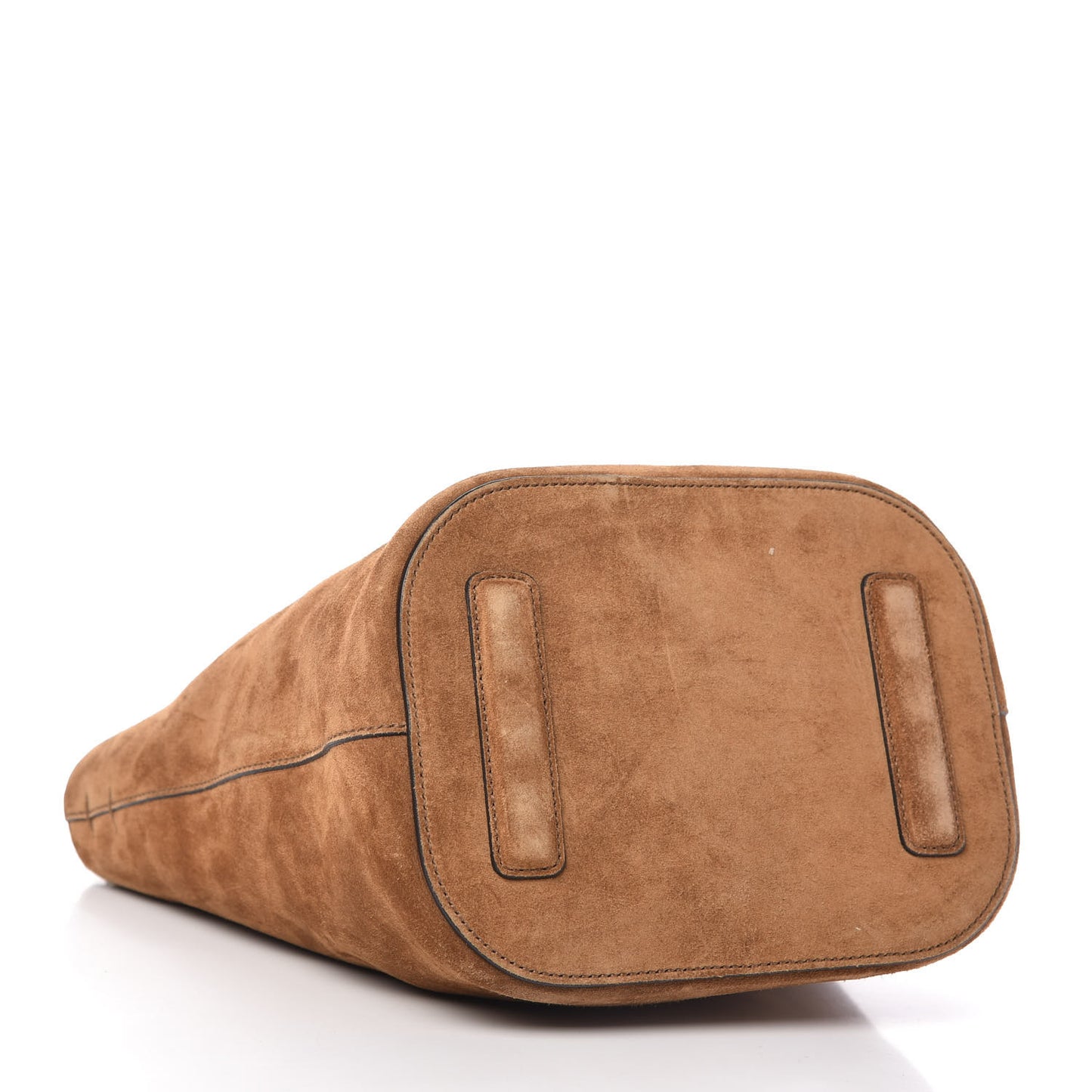 Suede Web Small Jackie Bucket Bag Brown