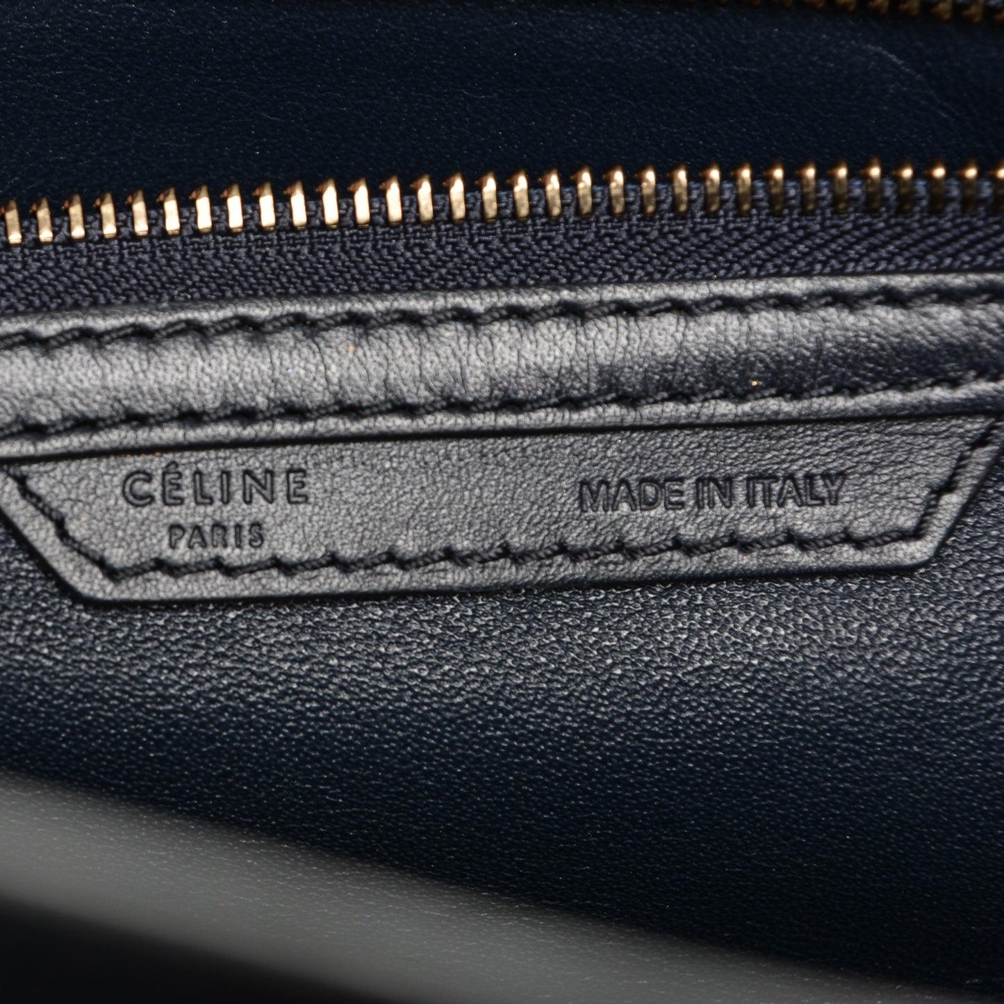 Smooth Calfskin Small Luggage Navy Blue