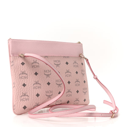 MCM Visetos Medium Crossbody Pouch Powder Pink 3 of 10