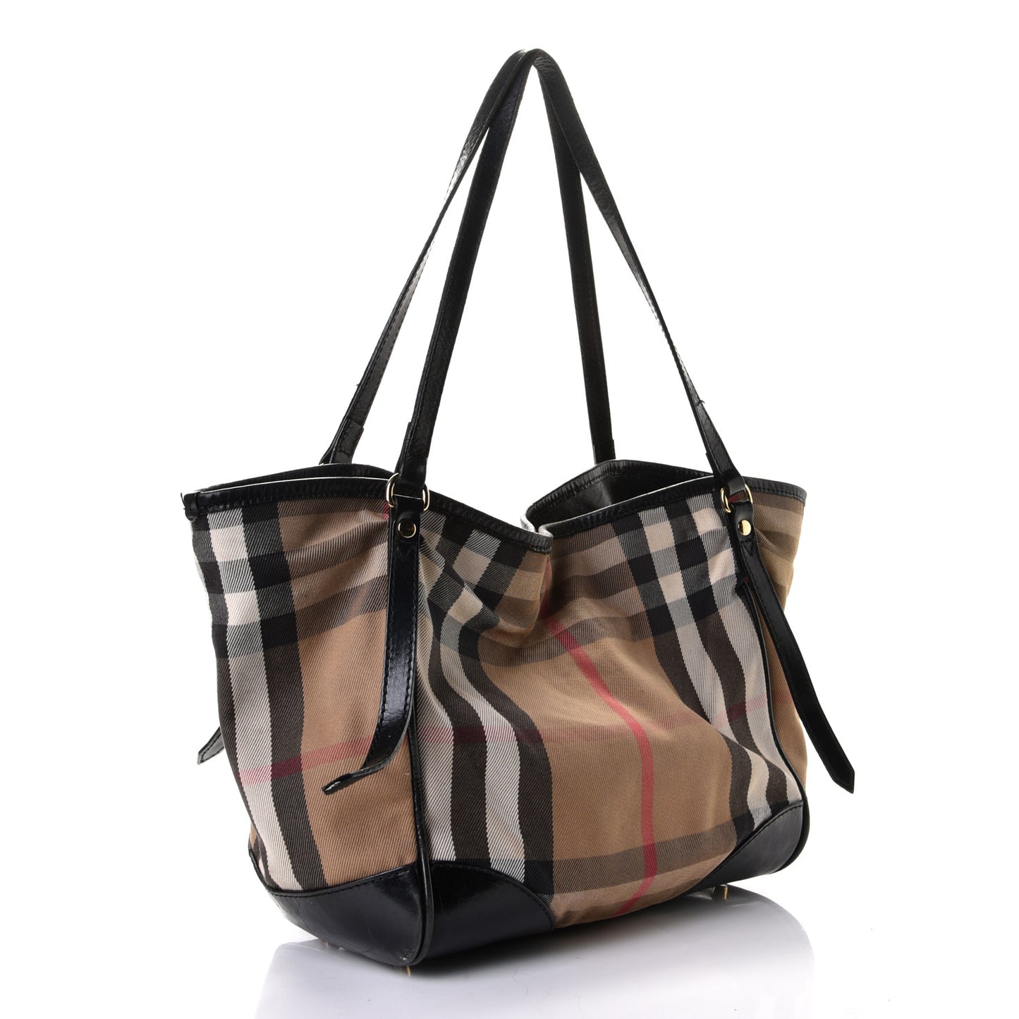 House Check Small Canterbury Tote Black