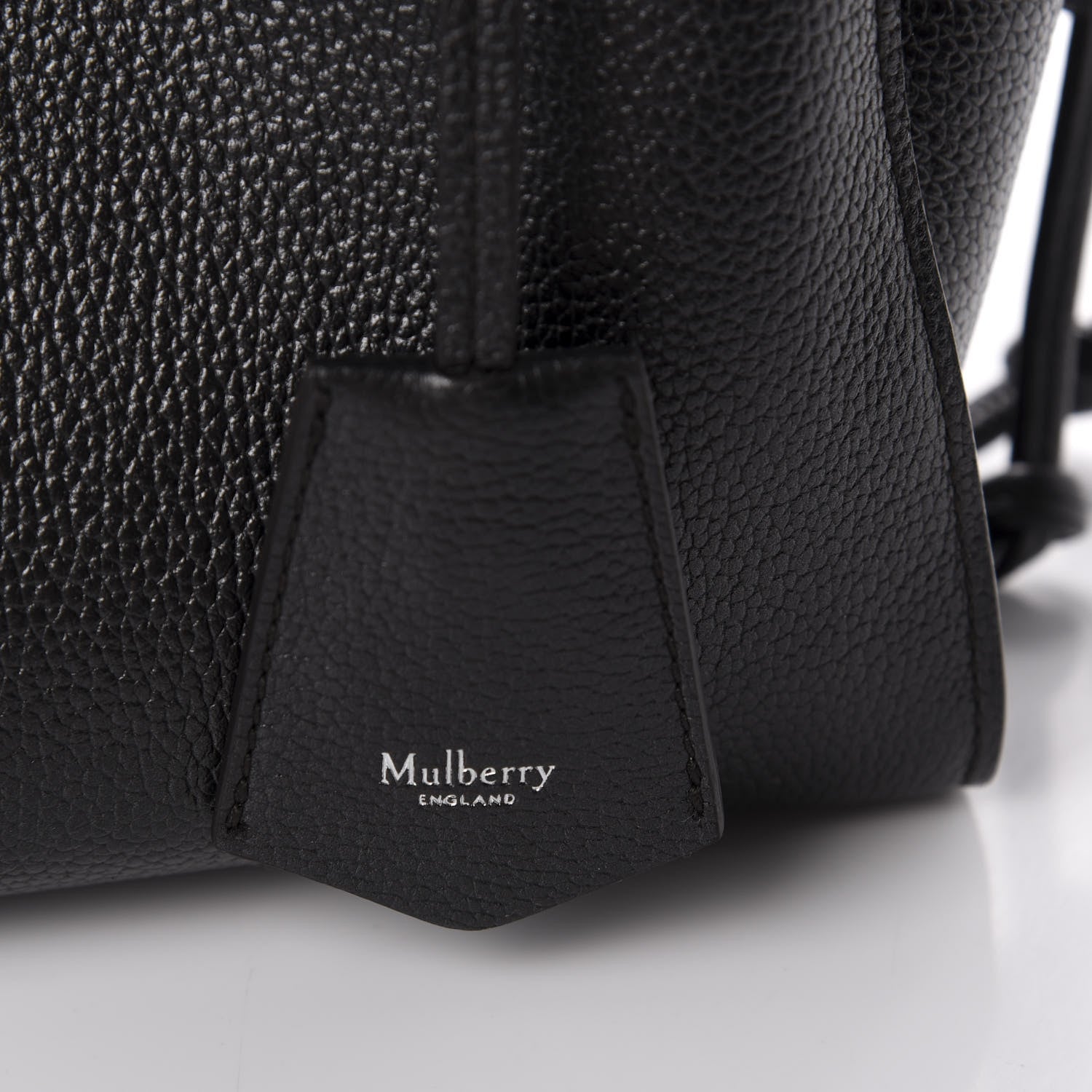 Mulberry Metallic Heavy Grain Small Iris Tote Black 12 of 14