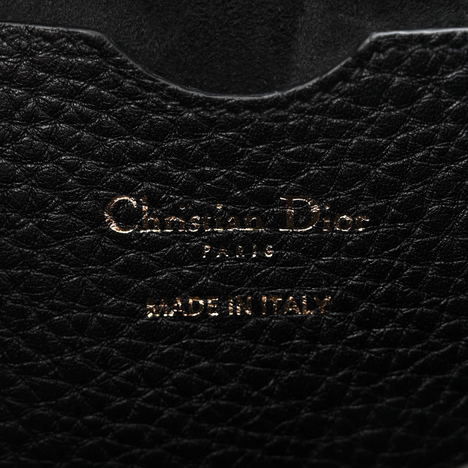 Christian Dior Grained Calfskin Large Bobby Flap Black 6 of 9