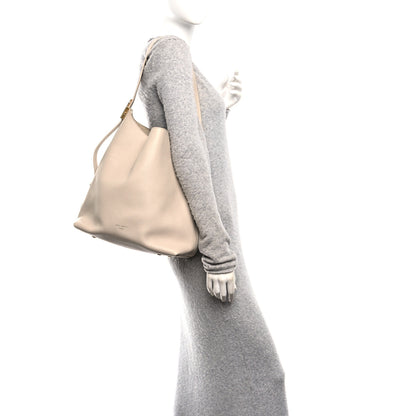 Louis Vuitton Grained Calfskin Low Key Hobo MM Limestone 2 of 9