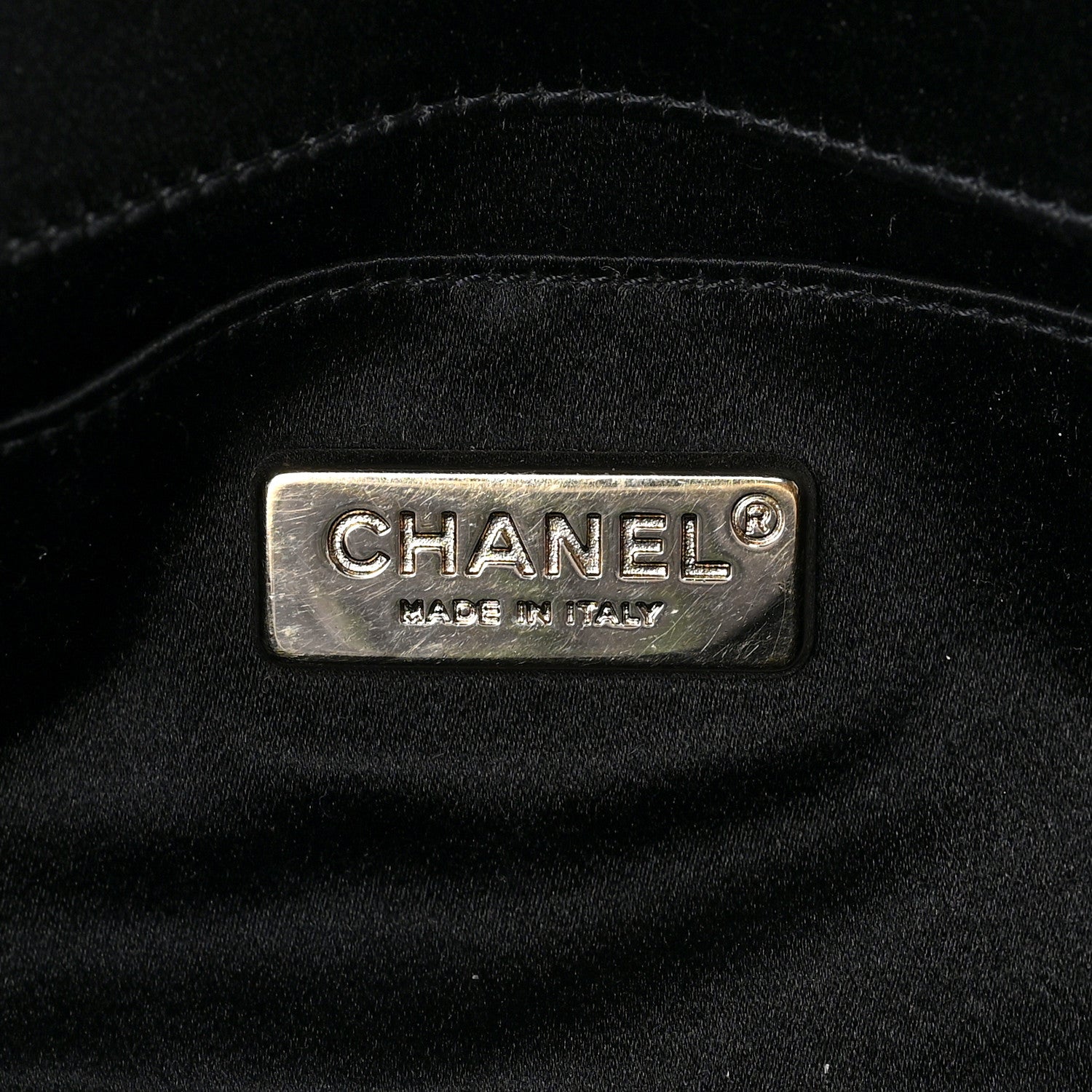 Chanel Satin Quilted Mini Rectangular Flap Black 6 of 8