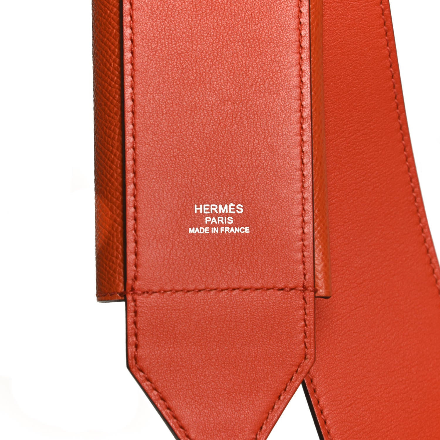 Hermes Swift Epsom Pocket Kelly Shoulder Strap Orange 3 of 6