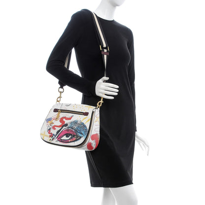 Marc Jacobs Calfskin Collage Saddle Bag Off White 2 of 12