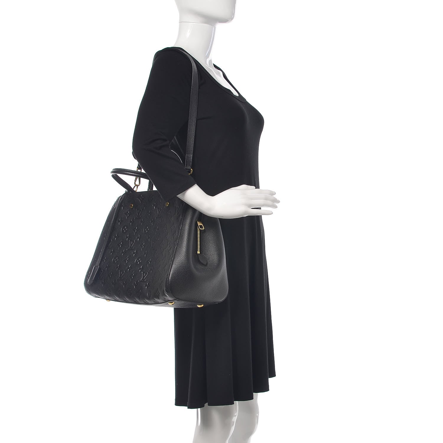 Louis Vuitton Empreinte Montaigne GM Black 2 of 10