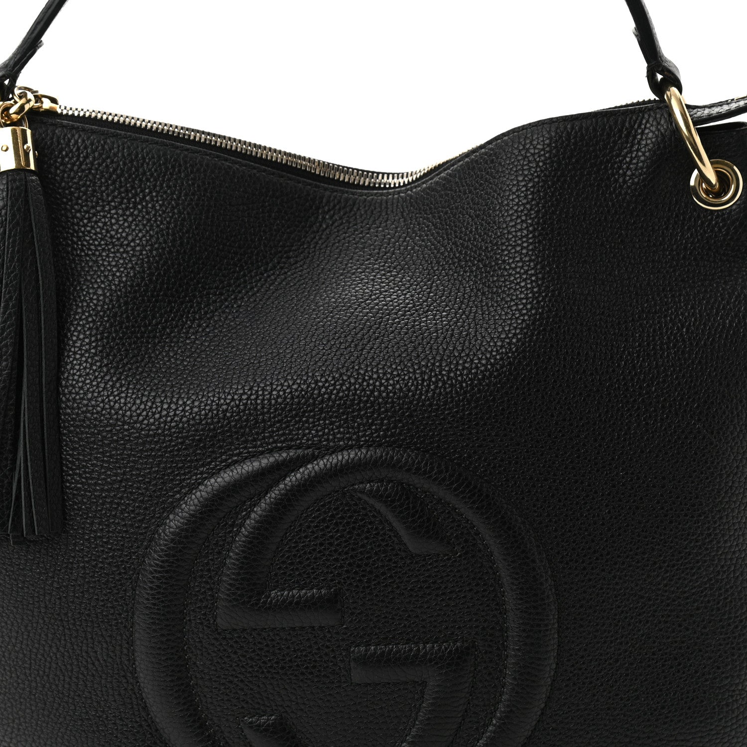 Gucci Pebbled Calfskin Large Soho Hobo Black 8 of 10