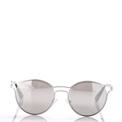 Prada Mirrored Cinema Sunglasses SPR 62S Silver 2 of 8