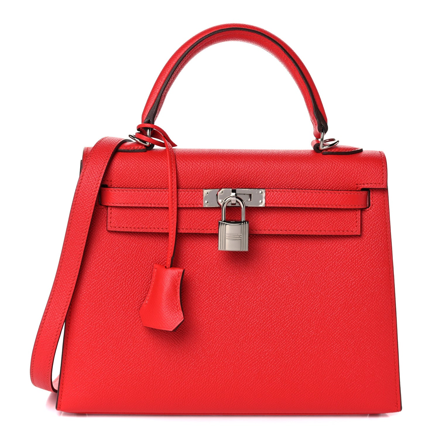 Hermes Epsom Kelly Sellier 25 Rouge Tomate 1 of 14