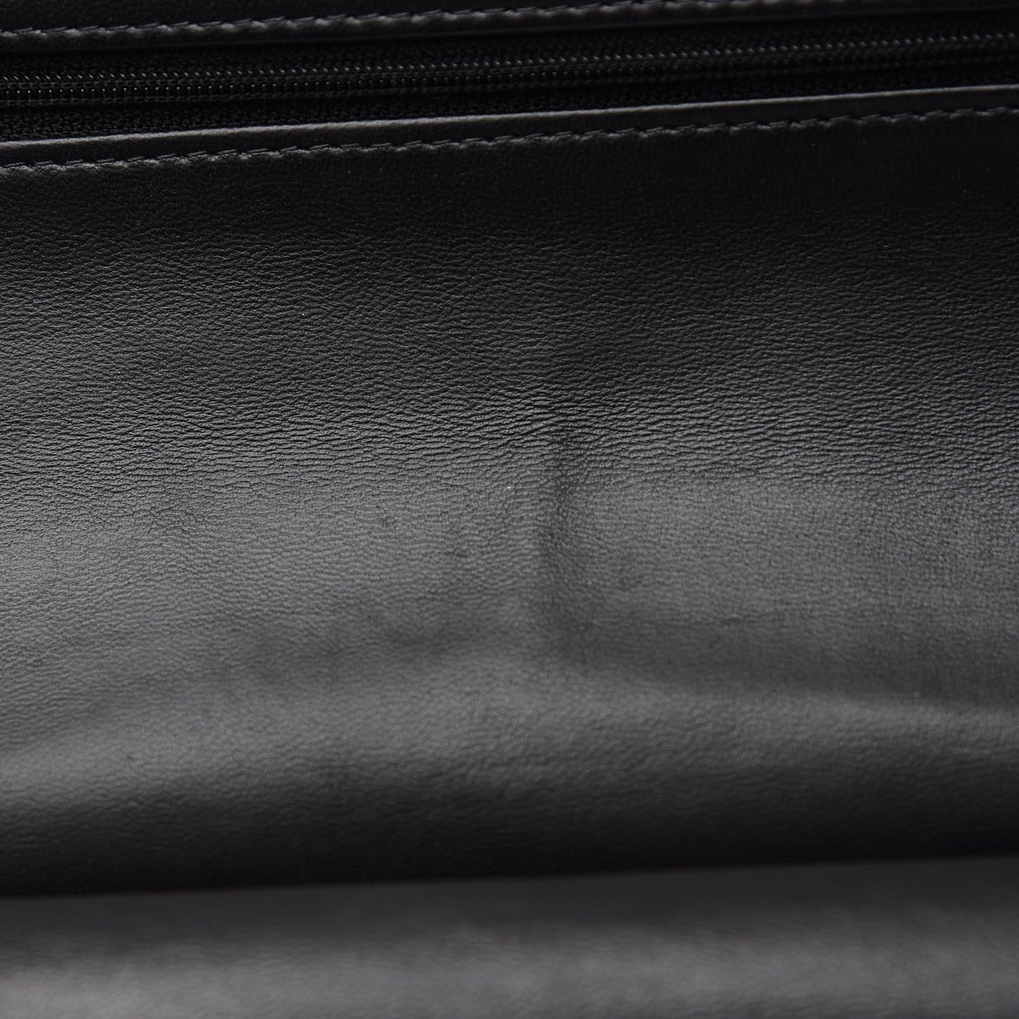 Lambskin Quilted Jumbo Double Flap Black