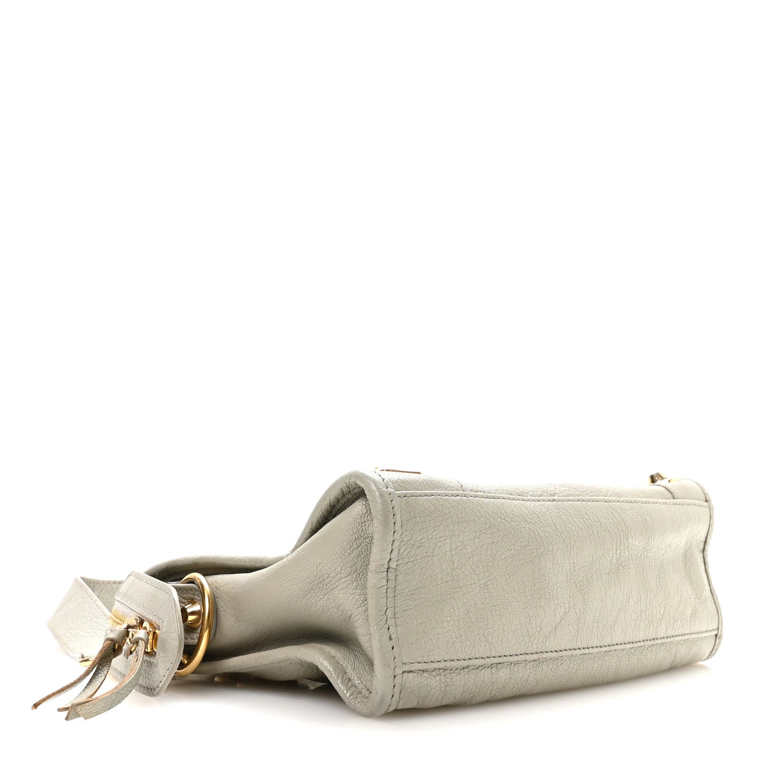 Balenciaga Chevre Gold Metallic Edge Hardware Mini City Gris Glace 5 of 11