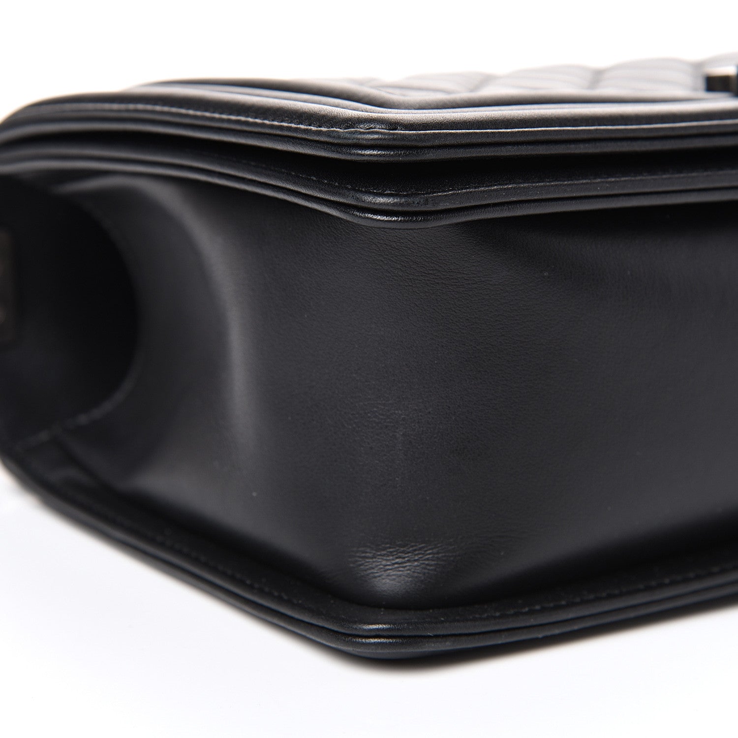 Chanel Lambskin Quilted Medium Boy Flap Black 8 of 14