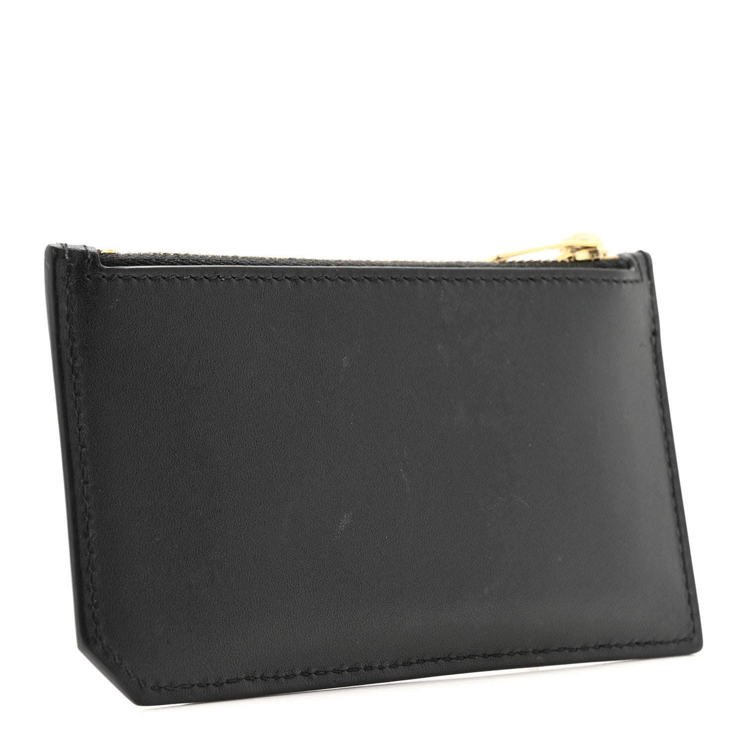 Saint Laurent Calfskin 5 Fragments Zip Pouch Card Holder Black 3 of 11