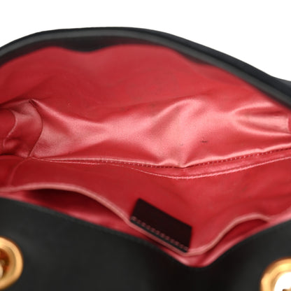 Gucci Velvet Matelasse Mini GG Marmont Shoulder Bag Black 5 of 16