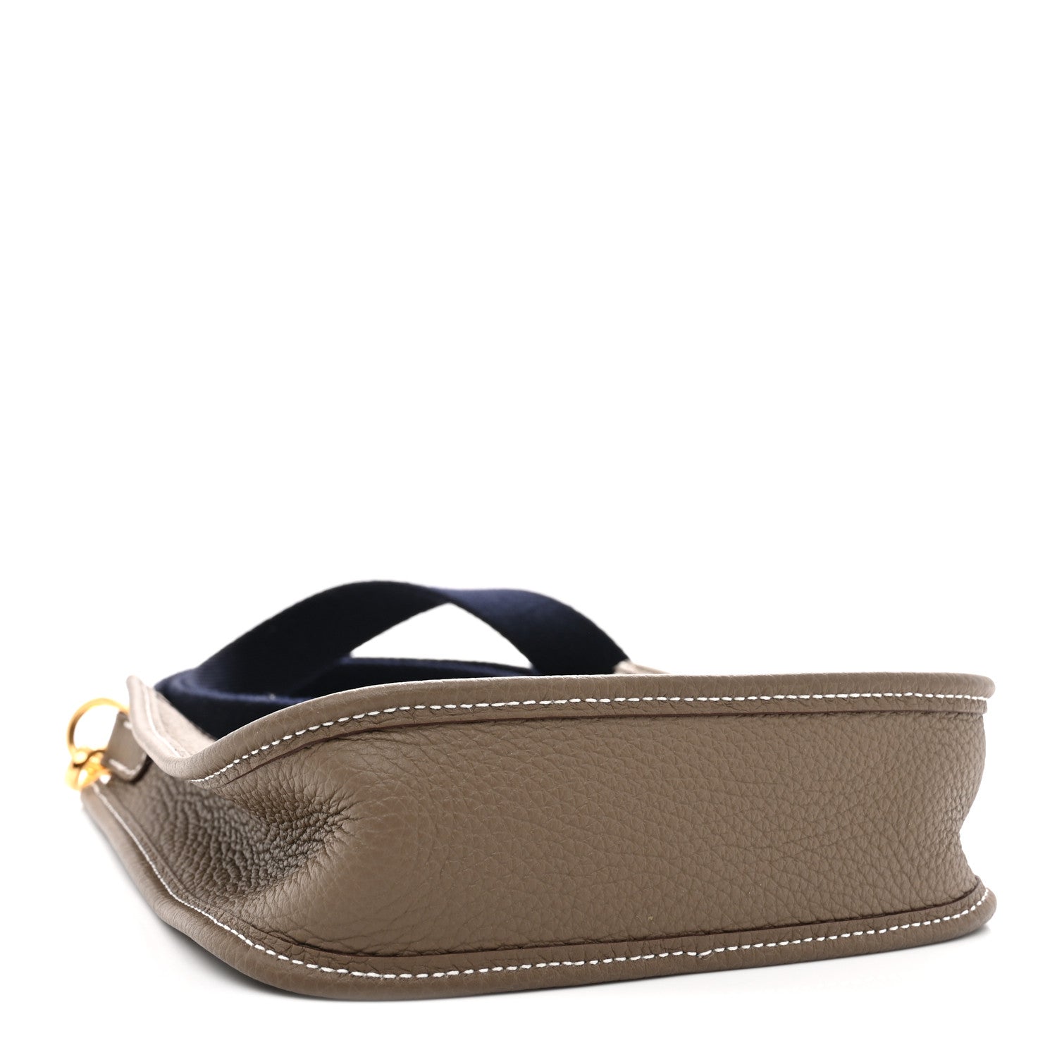 Hermes Taurillon Clemence Amazone Evelyne TPM Etoupe Bleu Indigo 4 of 11