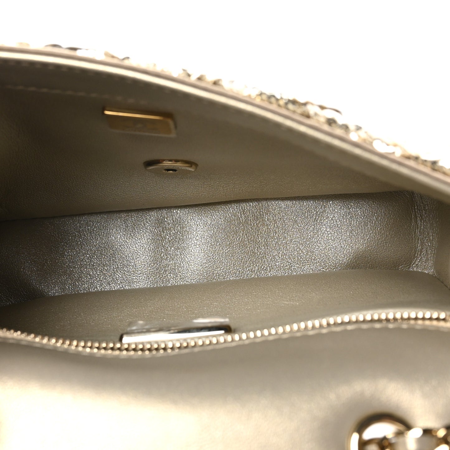 Sequin Small Single Flap Gold
