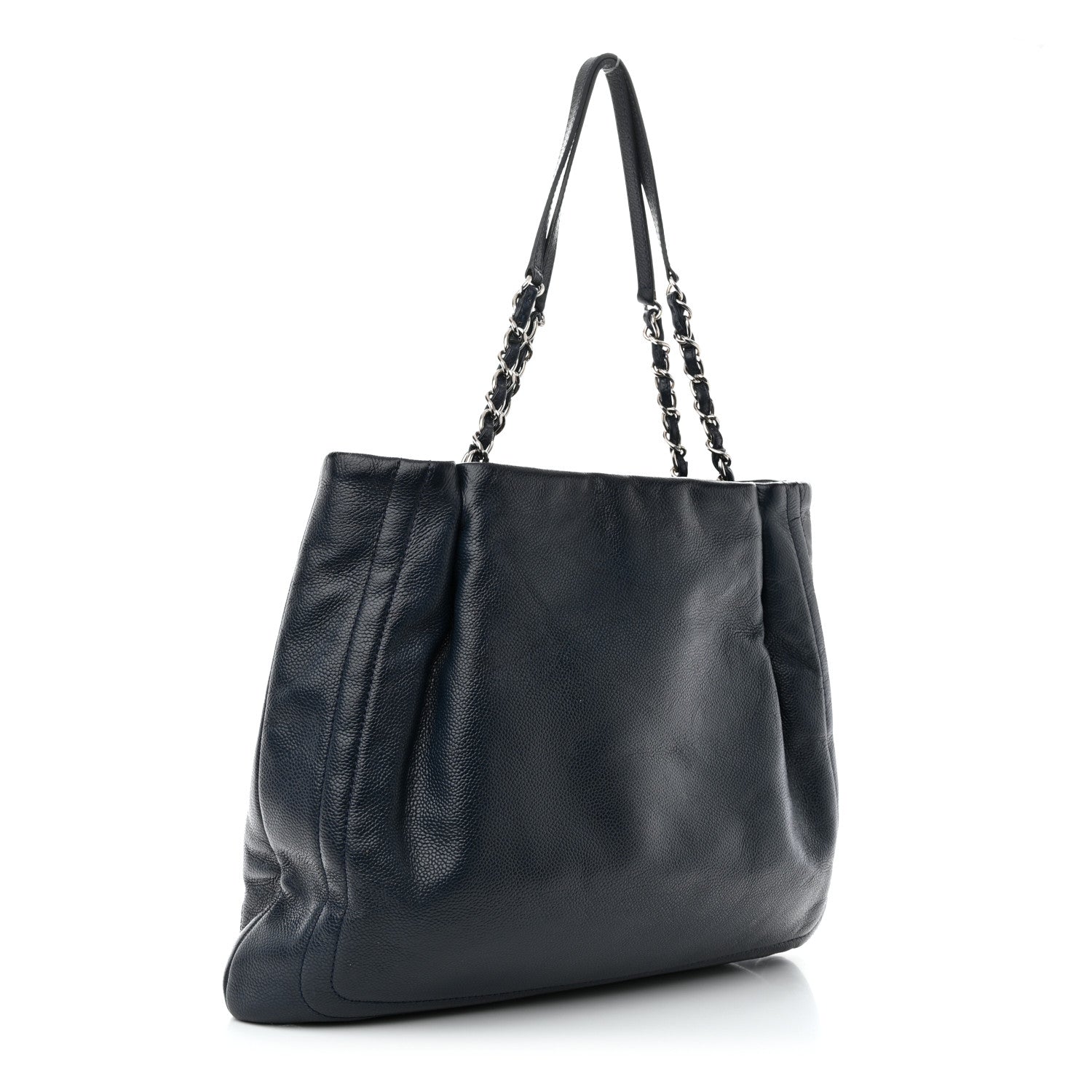 Chanel Caviar CC Timeless Shopping Tote Navy 3 of 14