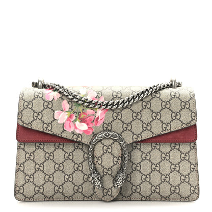 Gucci GG Supreme Monogram Blooms Small Dionysus Shoulder Bag Beige Multicolor Dry Rose 1 of 9