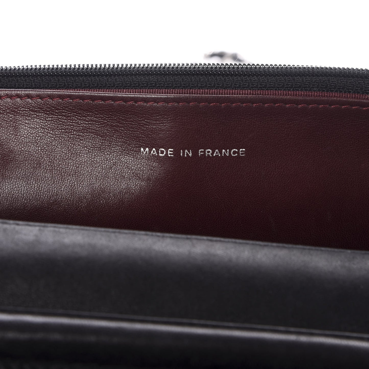 Lambskin Quilted Wallet On Chain WOC Black
