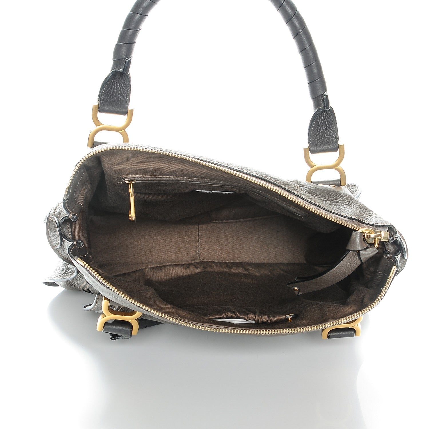 Chloe Calfskin Large Marcie Satchel Ash 5 of 7