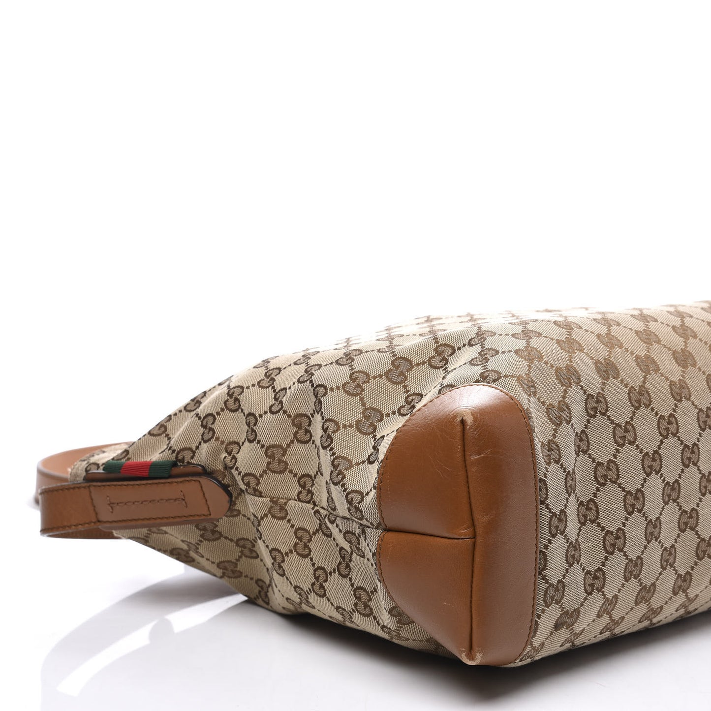 Monogram Large Flat Messenger Bag Brown