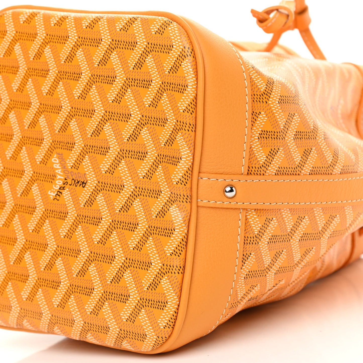 Goyardine Petit Flot Bucket Bag PM Yellow