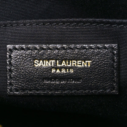 Saint Laurent Calfskin Matelasse Monogram Lou Camera Bag Navy 6 of 11
