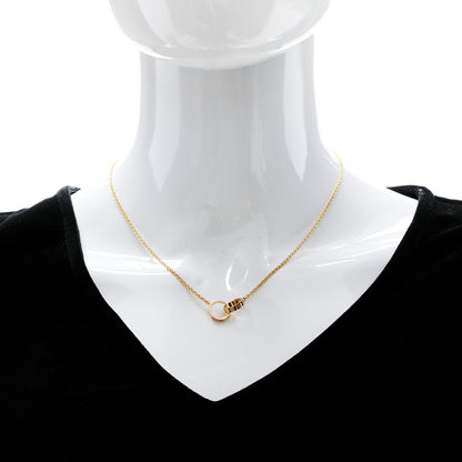 Cartier 18K Yellow Gold Interlocking LOVE Necklace 2 of 9
