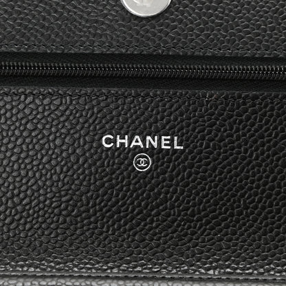 Chanel Caviar Quilted Wallet On Chain WOC Black 6 of 11