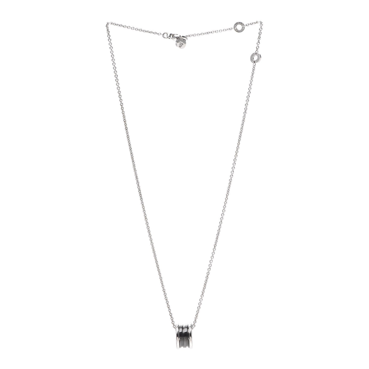 Bulgari Sterling Silver Ceramic Save The Children Pendant Necklace 3 of 7