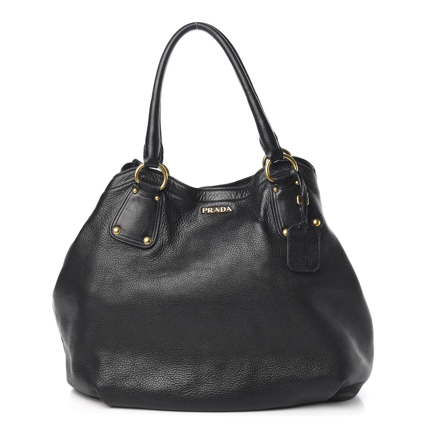 Prada Cervo Antik Tote Black 1 of 14