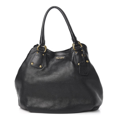 Prada Cervo Antik Tote Black 1 of 14