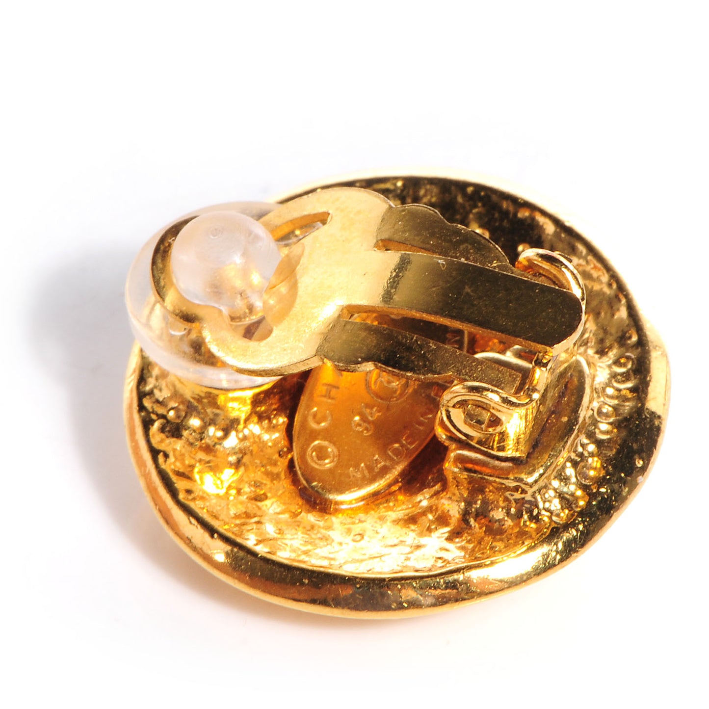 CC Clip On Earrings Gold
