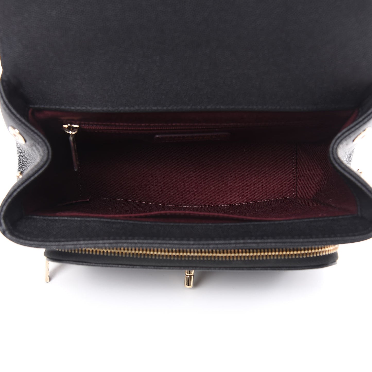 Caviar Quilted Small Business Affinity Flap Black