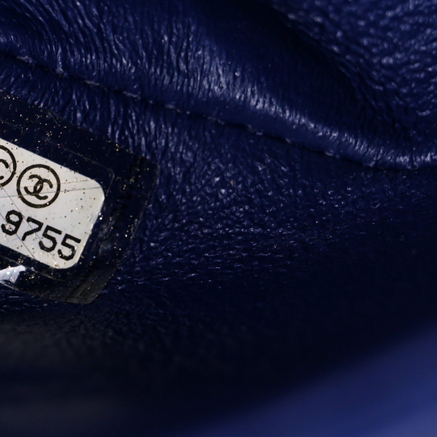 Chanel Lambskin Chevron Quilted Mini Rectangular Flap Blue 6 of 10