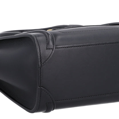 Celine Smooth Calfskin Nano Luggage Black 8 of 9