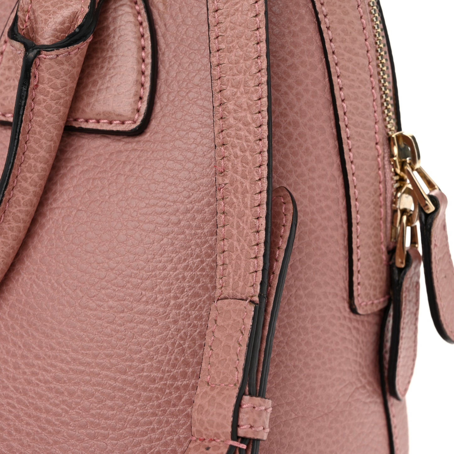 Dollar Calfskin Small GG Charm Dome Bag Soft Pink