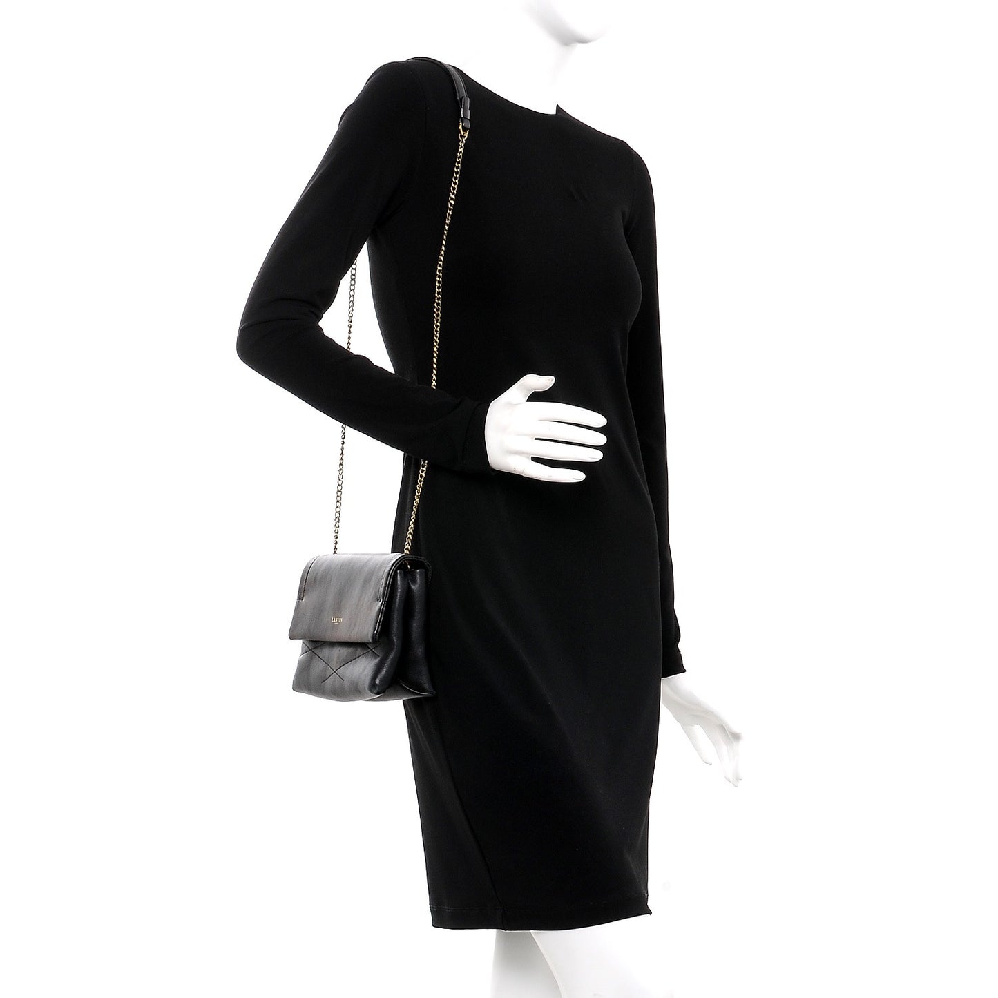 Lambskin Quilted Mini Sugar Flap Shoulder Bag Black