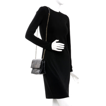 Lanvin Lambskin Quilted Mini Sugar Flap Shoulder Bag Black 2 of 7