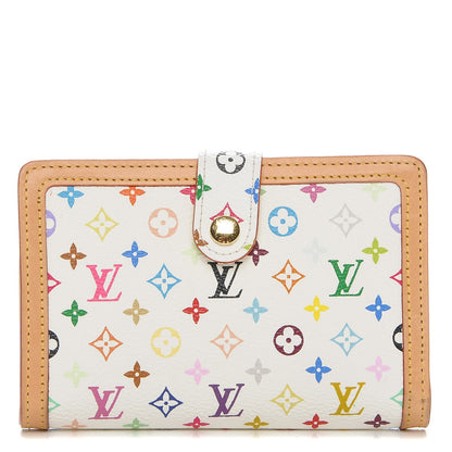 Louis Vuitton Monogram Multicolor French Purse Wallet White 1 of 6