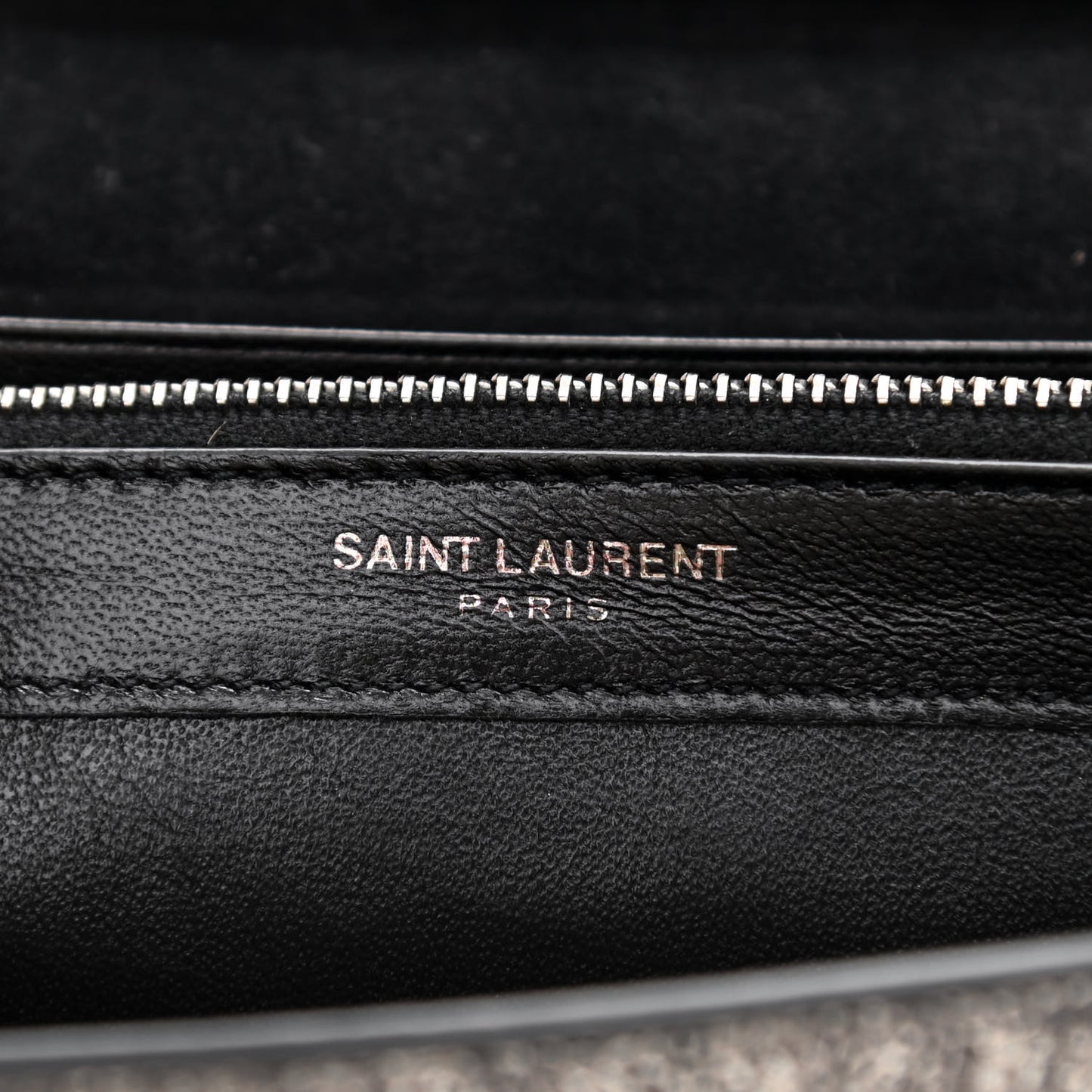 Metallic Calfskin Lizard Embossed Medium Classic Monogram Kate Satchel