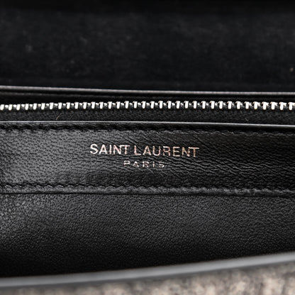 Saint Laurent Metallic Calfskin Lizard Embossed Medium Classic Monogram Kate Satchel 6 of 8