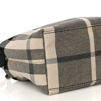 Burberry Canvas Mega Check Pochette Grey Black 8 of 12