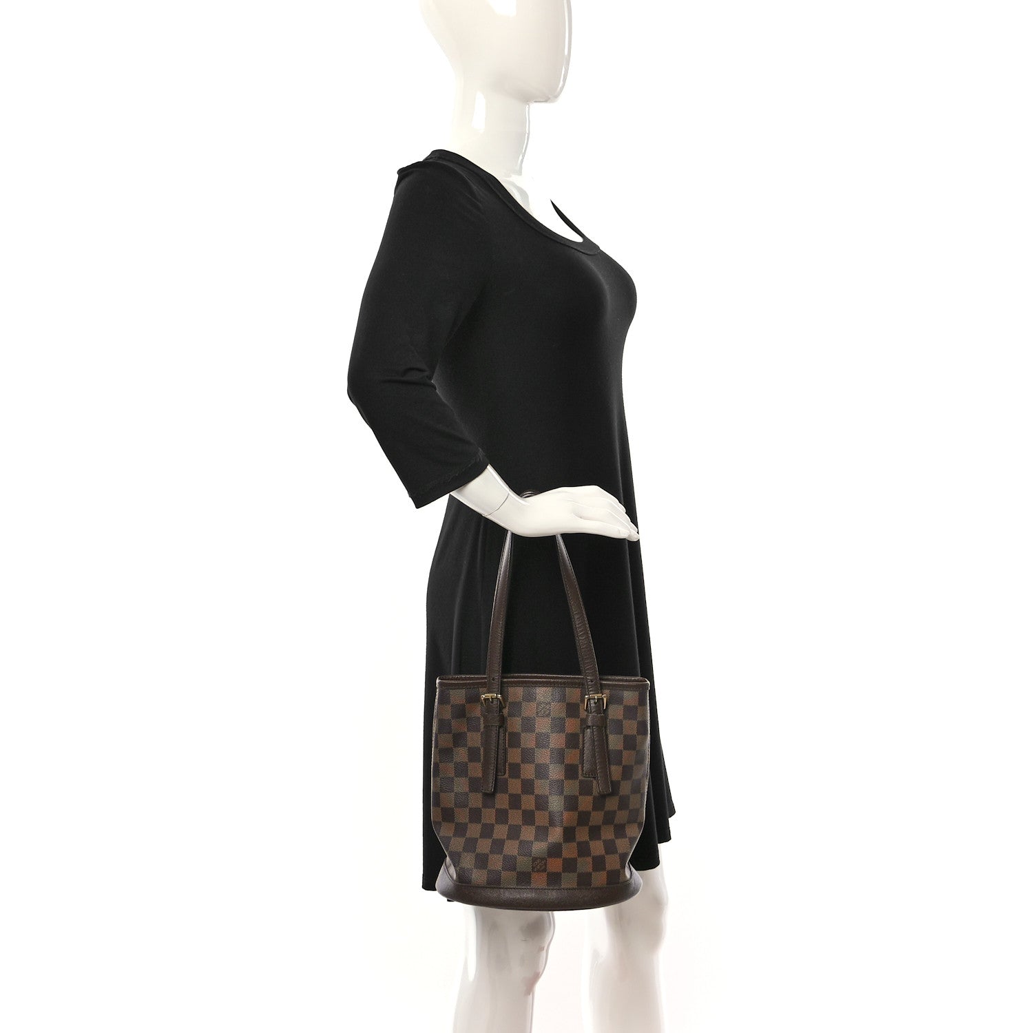Louis Vuitton Damier Ebene Marais Bucket 23 2 of 11