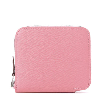 Hermes Epsom Silk'in Compact Wallet Rose Confetti 1 of 7