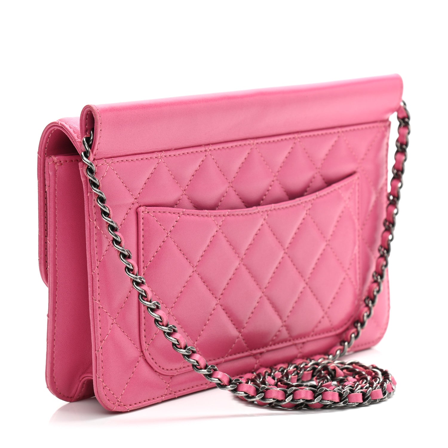 Chanel Lambskin Quilted Medium Crossing Times Flap Pink 3 of 12
