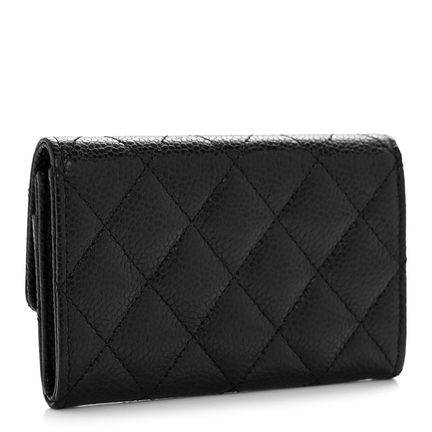 Chanel Caviar Quilted Flap Card Holder Black 3 of 10