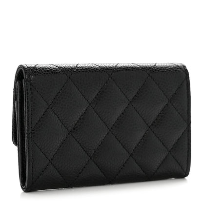 Chanel Caviar Quilted Flap Card Holder Black 3 of 10