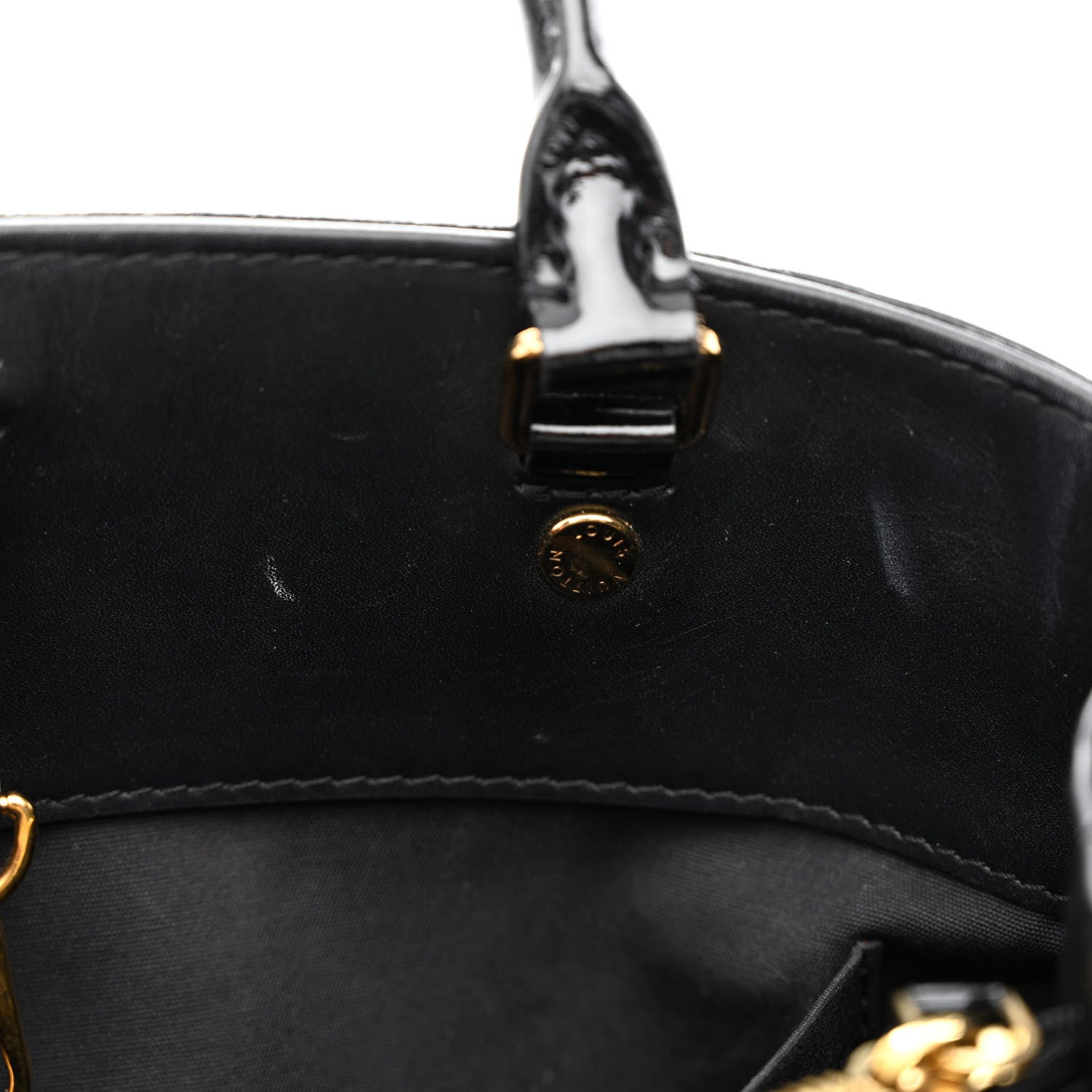 Louis Vuitton Vernis Montaigne MM Black 9 of 13